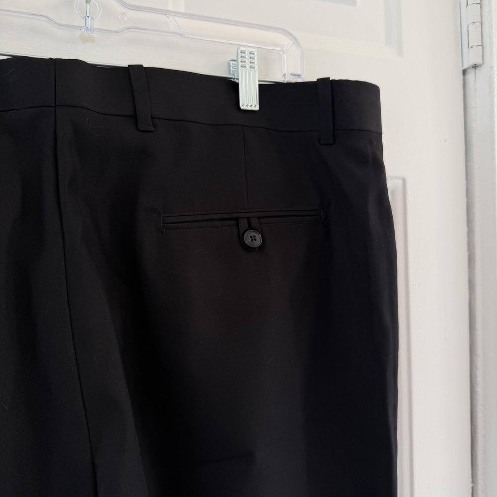 Axist Pants Mens 40x30 Black Ultra Series Straight Flat Front No Iron Dress NWT - Picture 9 of 16